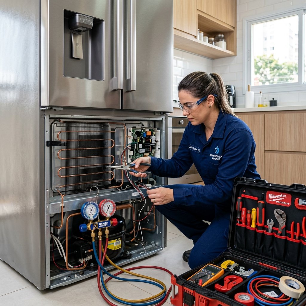 Conserto de geladeira residencial em Maringá